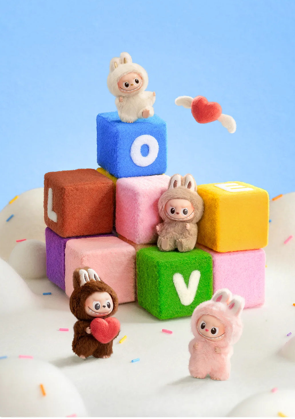 Pop Mart – THE MONSTERS PIN FOR LOVE Serie – Überraschungsbox mit Vinyl Plüschanhänger (A–M)