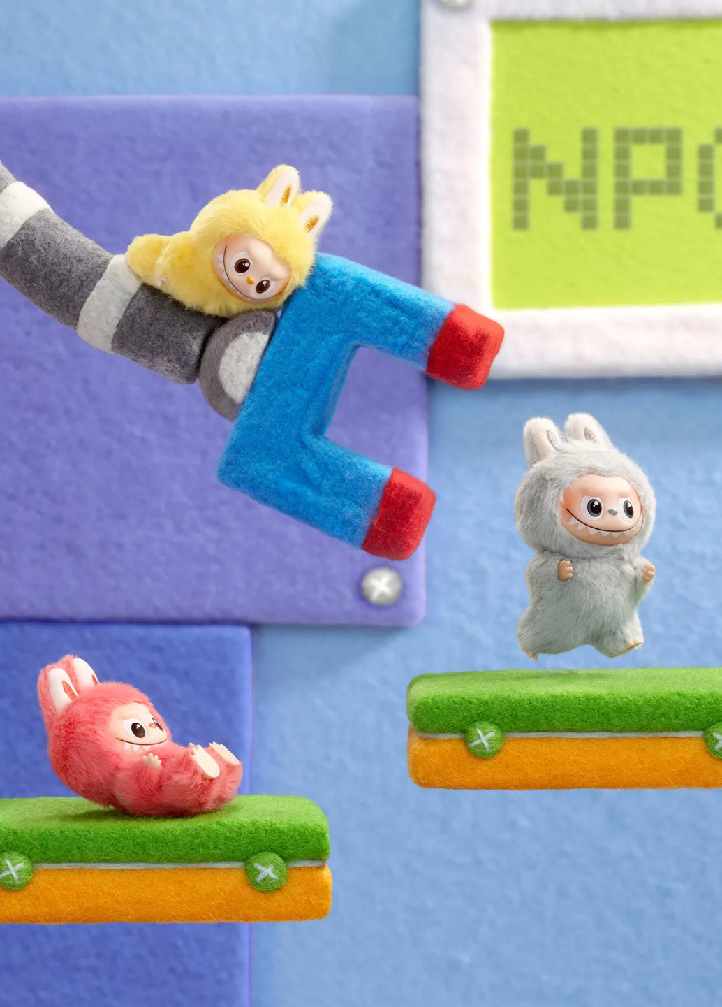 Pop Mart – THE MONSTERS PIN FOR LOVE Serie – Überraschungsbox mit Vinyl Plüschanhänger (A–M)