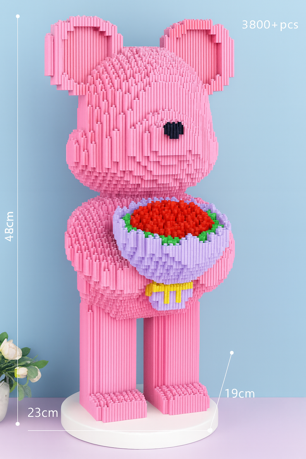 Bären-Bausteine ​​– Rosa / Weiß / Grün / Lila