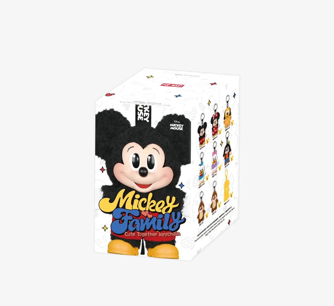 Pop Mart – Mickey Family Cute Together Schlüsselanhänger Figuren – Überraschungsserie 🎁