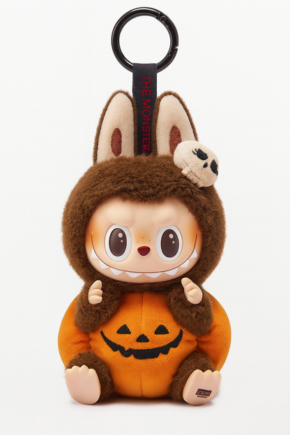 Pop Mart – Happy Halloween Party Serie – Süßer Vinyl-Plüschanhänger Kürbis 🎃