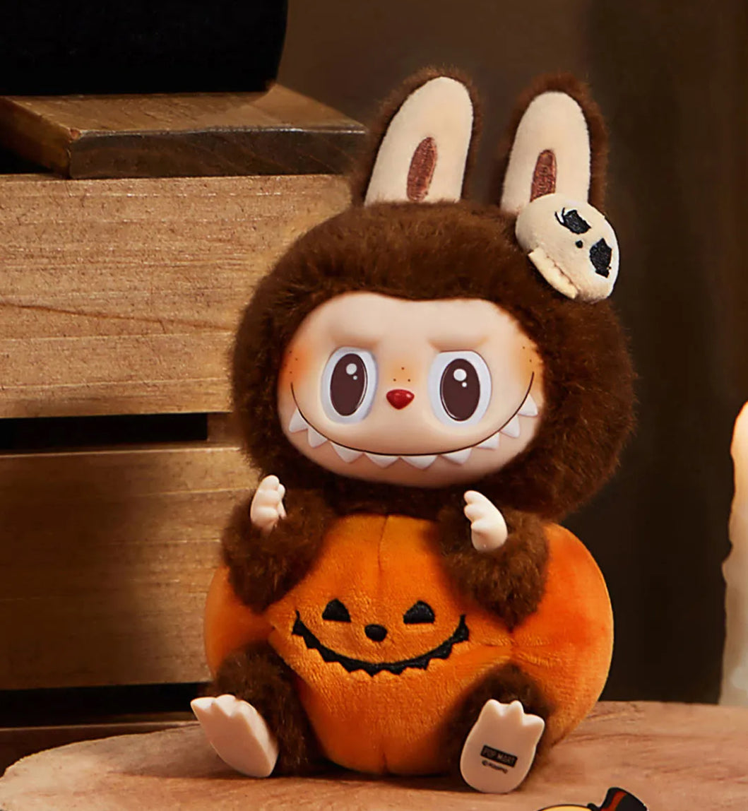 Pop Mart – Happy Halloween Party Serie – Süßer Vinyl-Plüschanhänger Kürbis 🎃