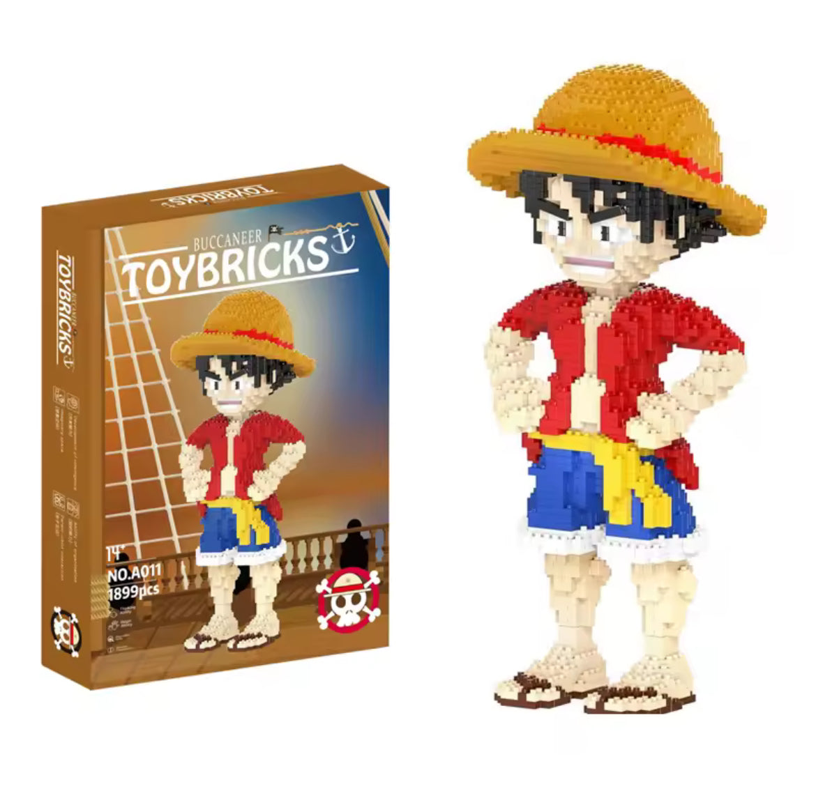 One Piece Edition – Luffy Baustein-Set 🏴‍☠️